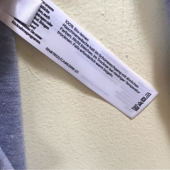 Eileen Fisher Organic Linen Jersey Crew Neck Top T Shirt Knit Sweater Minimalist - Picture 8 of 12